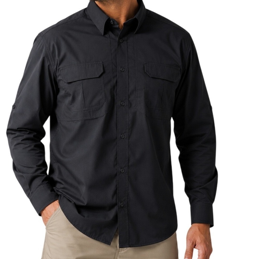 5.11 Tactical‎ Charcoal Grey Pro Long Sleeve Shirt Men's 2XL